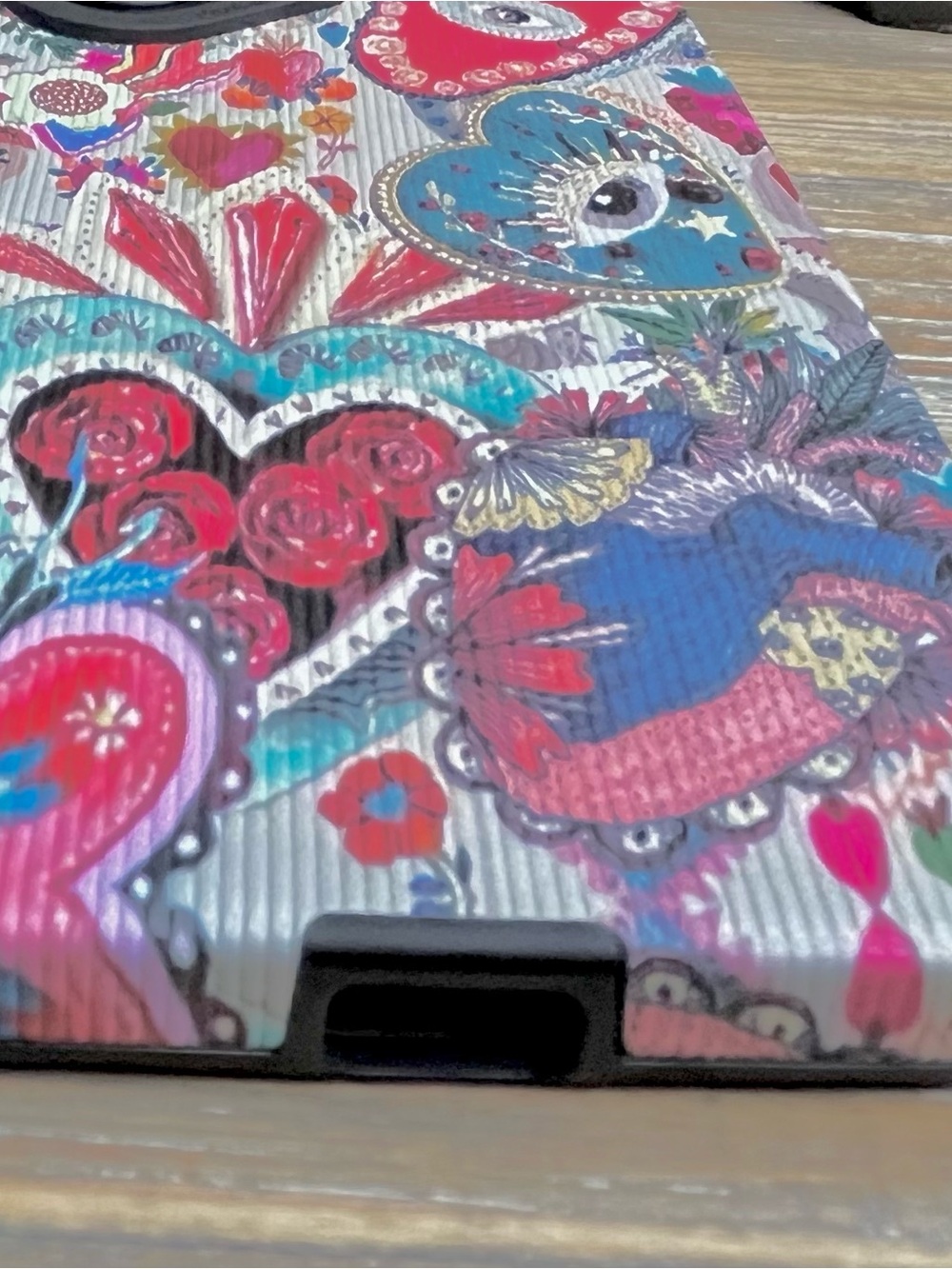 Evil Eye Heart Phone Case/Cover for iPhone 16 Plus Colorful Textured - Picture 2 of 6